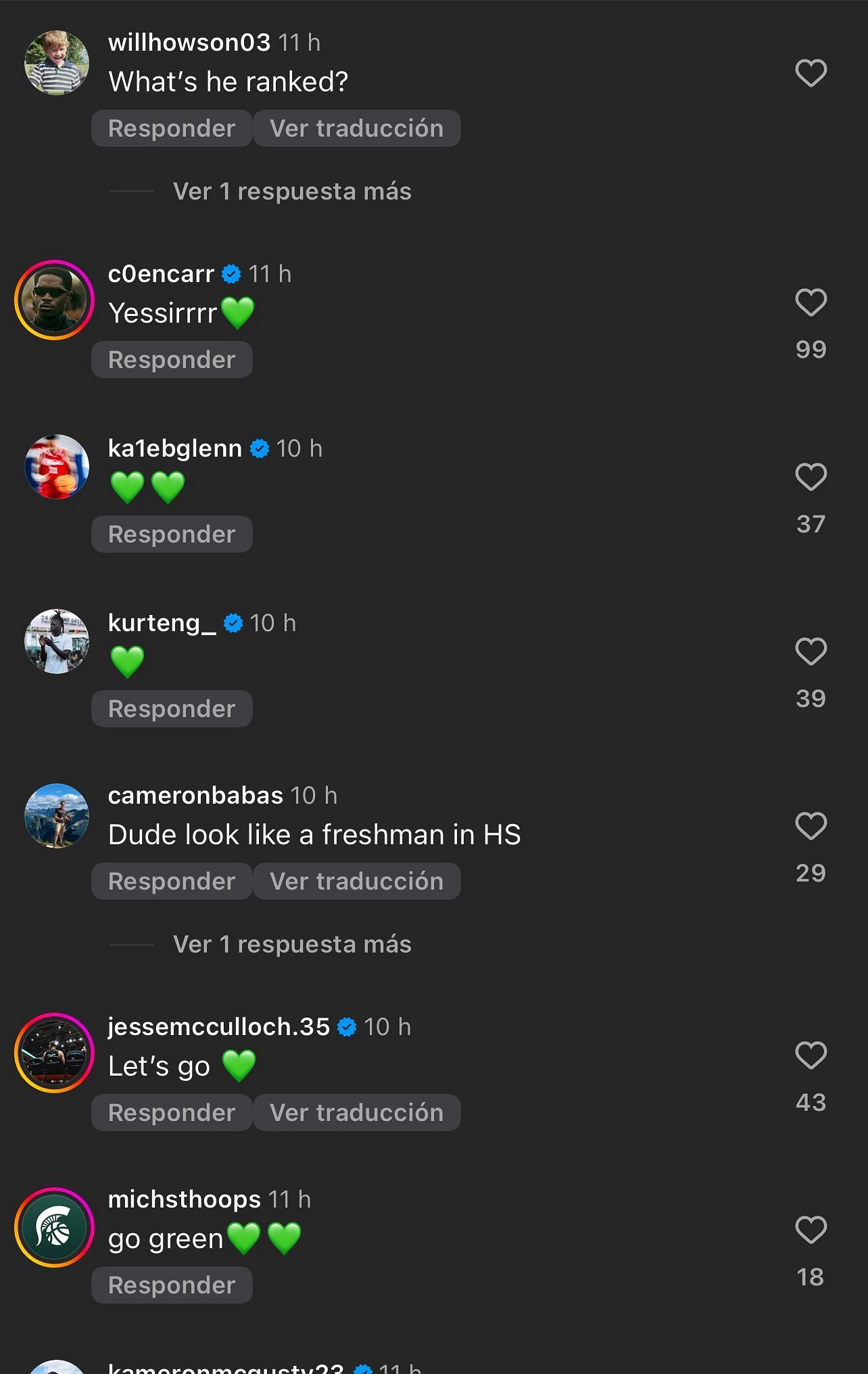 Reactions to Divine Ugochukwu transferring to Michigan State. - Source: Instagram/@tiptonedits